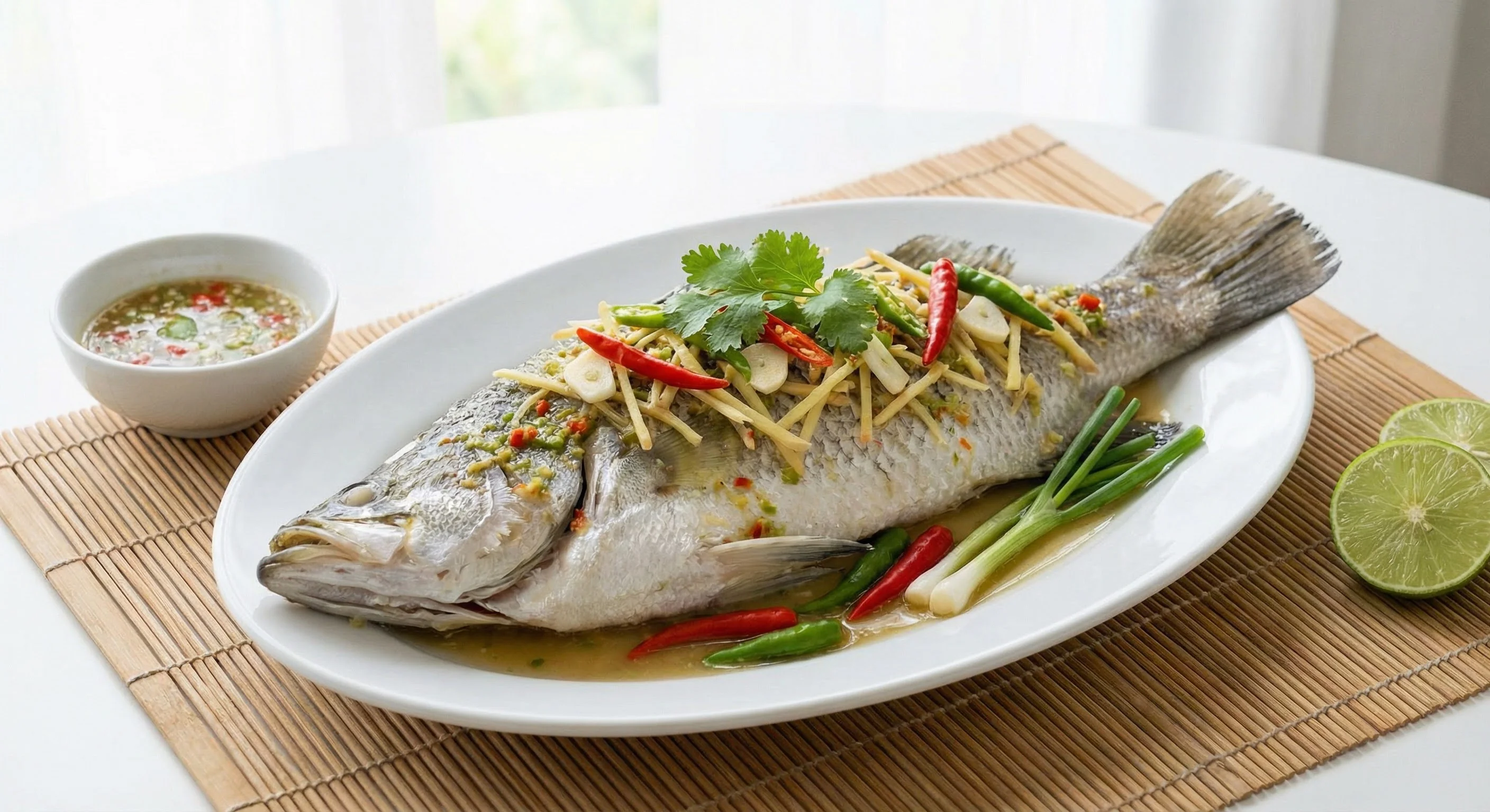 ปลานึ่งมะนาว